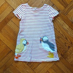 Puffins in the rain dress